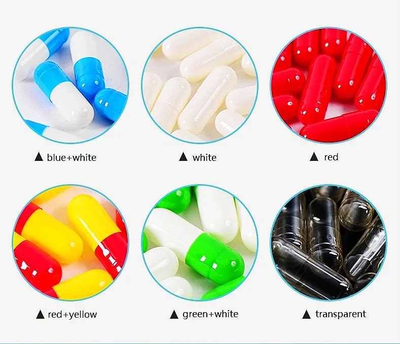 Hala Certificate Pullulan Empty Capsule with Various Colors and Different Sizes for Health Care