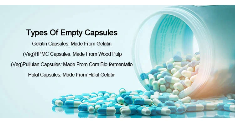 Healthcare Pharmaceutical Vegetable Cellulose Capsule Starch Capsule Gelatin Capsule