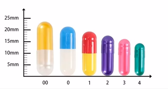 Gelatin Empty Capsule Shell Size 000 00 0 1 2 3 4 Manufacturer Enteric Coated Capsule Empty